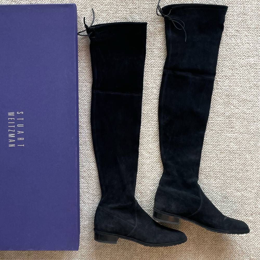 Authentic Stuart Weitzman Suede leather over knee low land boots